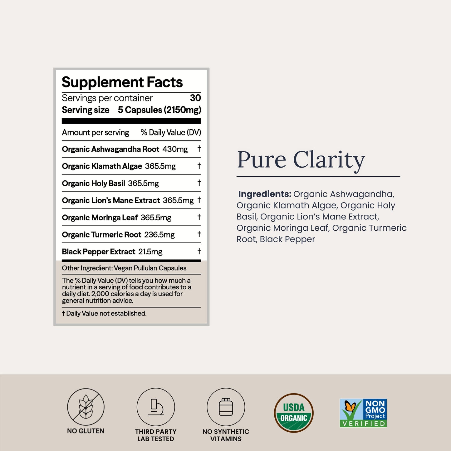 Pure Clarity Capsule Jar