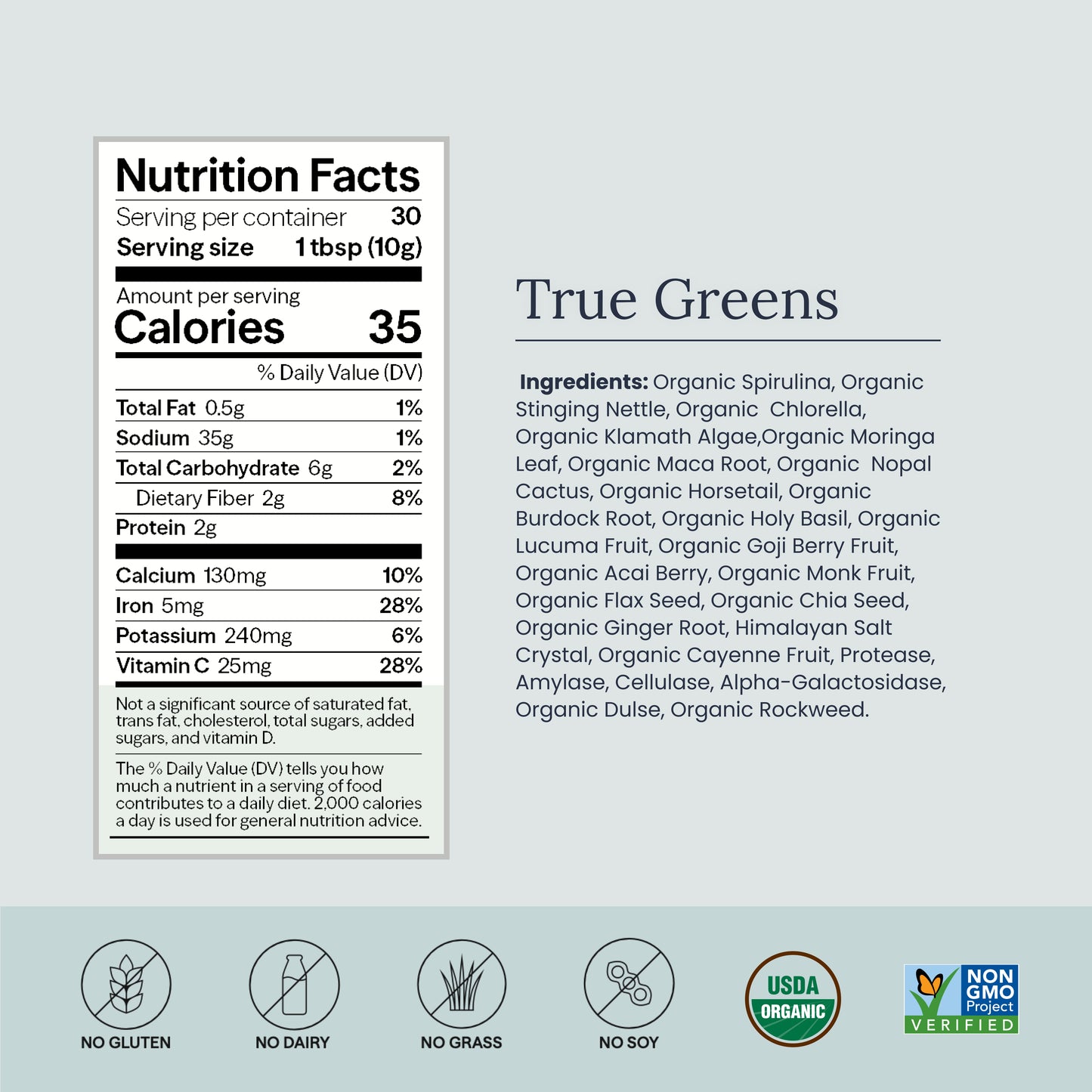 True Greens Powder Jar