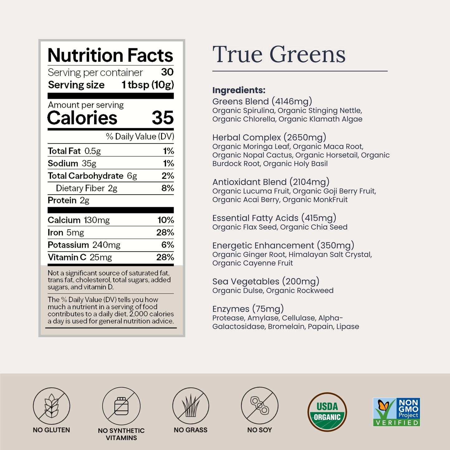 True Greens Powder Jar