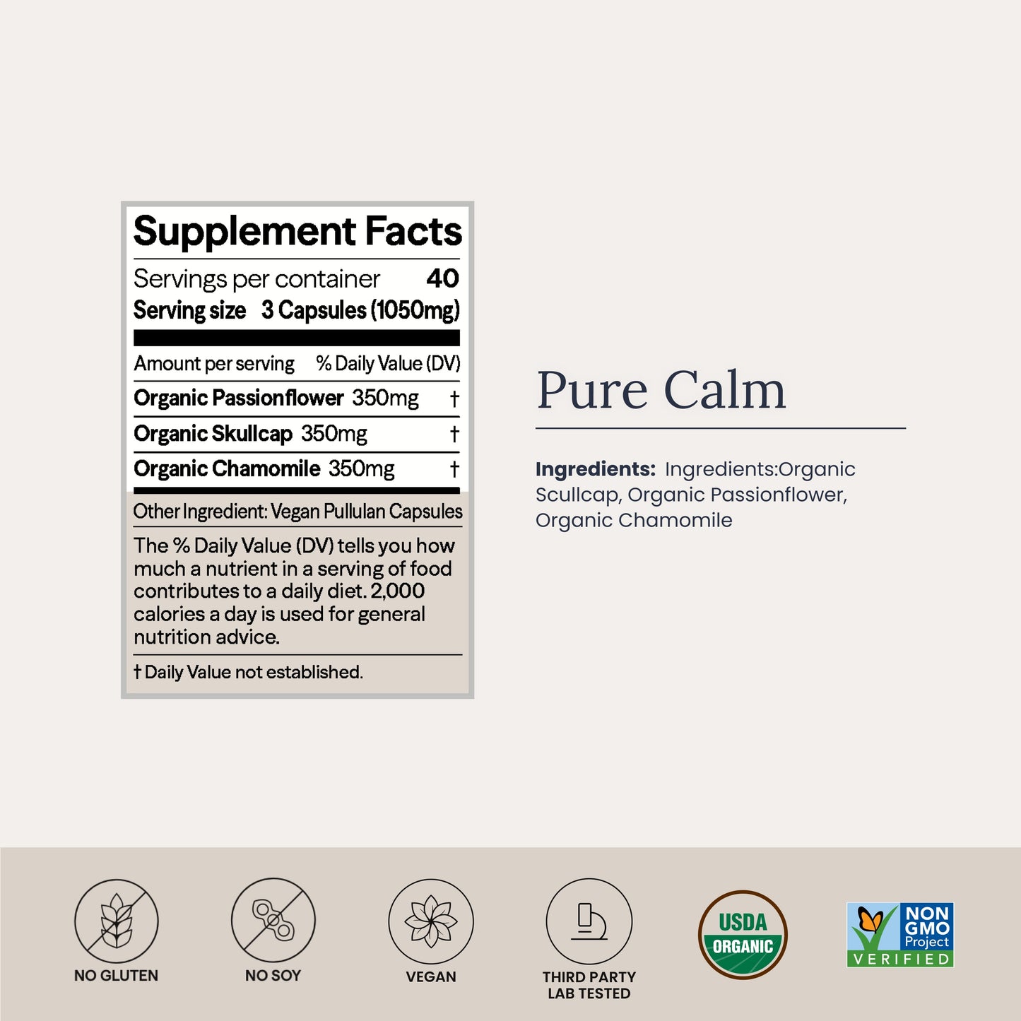 Pure Calm Capsule Jar