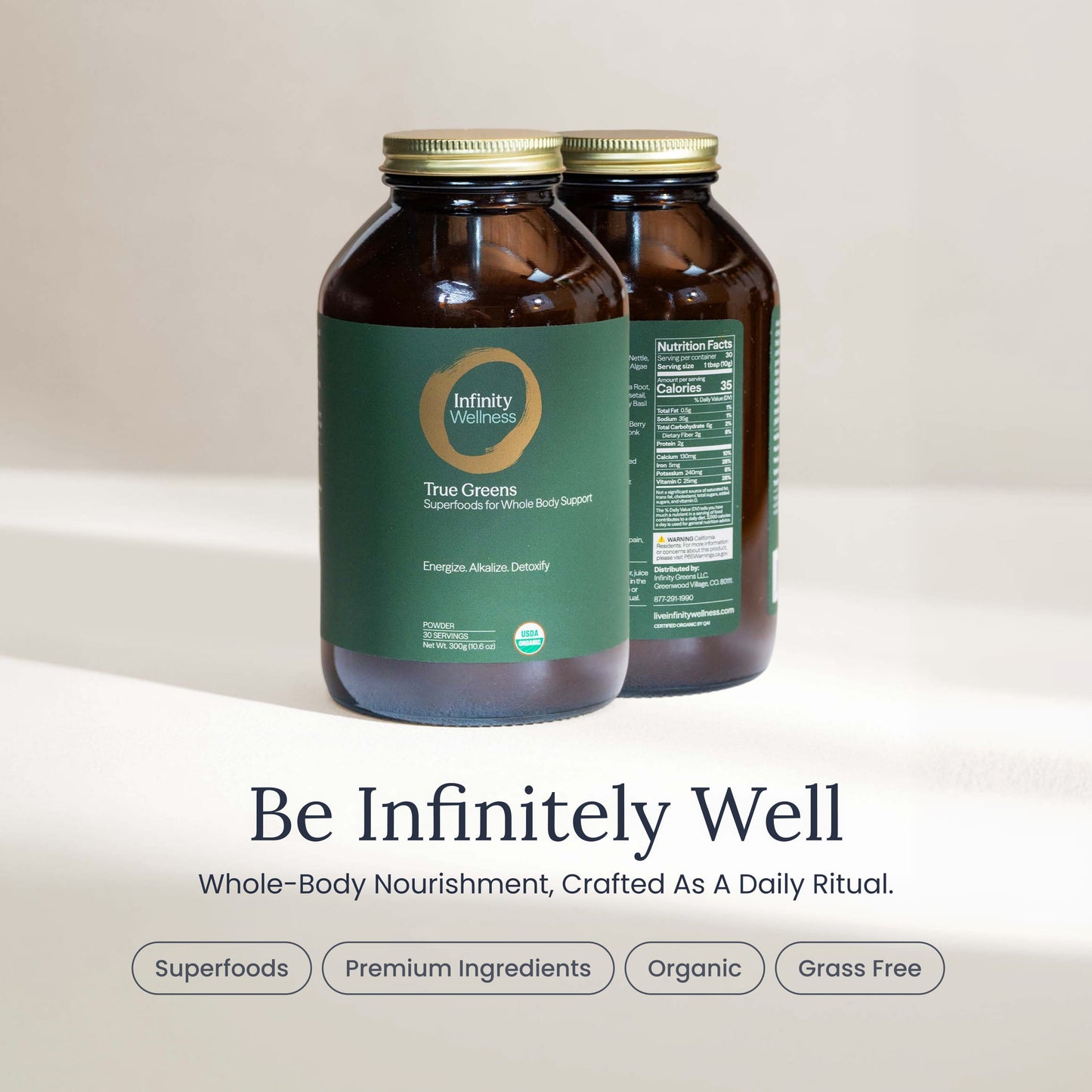 True Greens Powder Jar