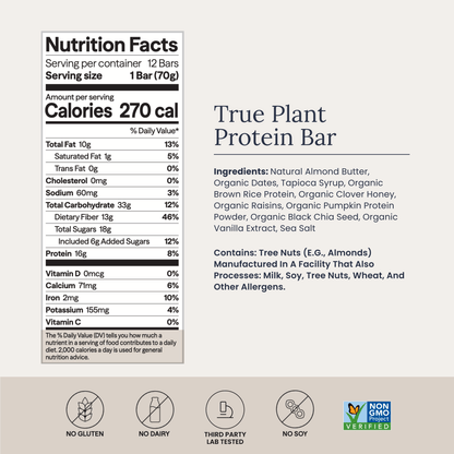 True Plant Protein Bar