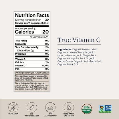 True Vitamin C Capsule Jar