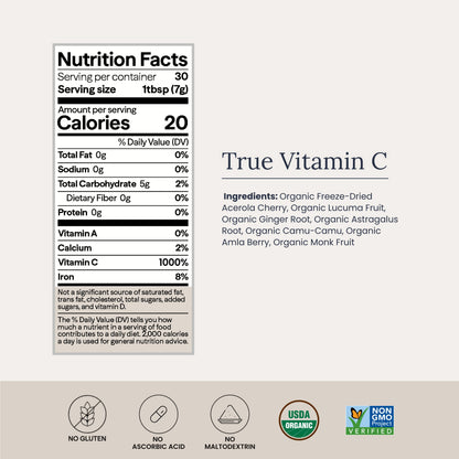 True Vitamin C Powder Jar