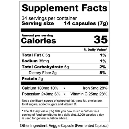 Infinity Greens 480 Capsules