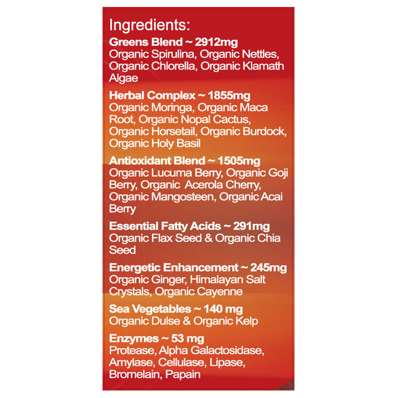 Infinity Greens 480 Capsules